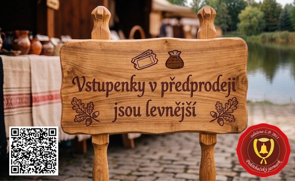 Vstupenky v předprodeji jsou levnější – QR kód pro online nákup vstupenky