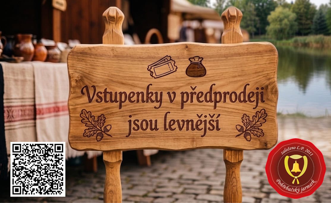 Vstupenky v předprodeji jsou levnější – QR kód pro online nákup vstupenky